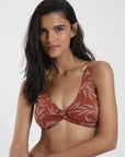 Bikini top Praia terracota - Poliéster reciclado