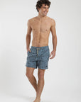 Traje de Baño hombre Trunk Selva 2 azul - Poliéster reciclado
