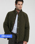 Label - Chaqueta hombre Quilted olivo