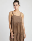 Vestido corto Camelia camel - Frøens