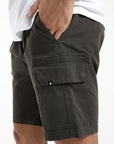 Short hombre Travel olivo - Algodón orgánico - Frøens