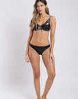 Bikini Bondi negro - Poliéster reciclado - Frøens