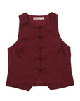 Blusa manga corta Asia burdeo Froens