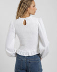 Blusa manga larga Bee blanco Froens