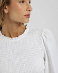 Blusa manga larga Bee blanco Froens
