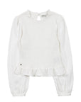 Blusa manga larga Bee blanco Froens