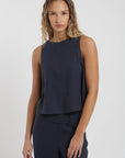 Blusa sin mangas Caulle azul Froens