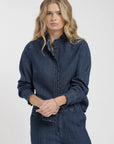 Blusa manga larga Ellie denim