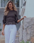 Blusa lira café Froens