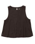 Blusa sin mangas Caulle café Froens