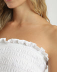 Blusa sin mangas panal blanco Froens