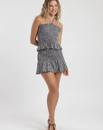 Blusa sin mangas panal stripes café Froens