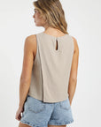 Blusa mujer Caulle beige - Lino - Frøens