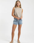 Blusa mujer Caulle beige - Lino - Frøens