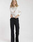 Blusa manga larga Poppy blanco