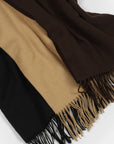 Bufanda de lana beige