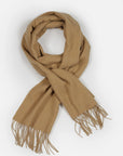 Bufanda de lana beige