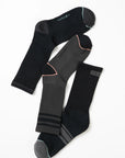 Calcetín hombre Pack x3 largo negro - Frøens