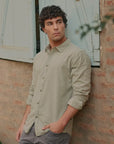 Camisa manga larga Basic verde claro