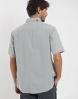 Camisa manga corta classic verde claro Froens