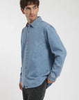 Camisa manga larga Denim azul