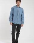 Camisa manga larga Denim azul