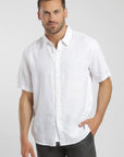 Camisa manga corta lino blanco Froens