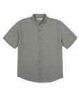 Camisa manga corta lino olivo Froens