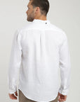 Camisa manga larga lino blanco Froens