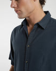 Camisa manga corta Classic azul - Algodón orgánico - Frøens