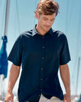 Camisa manga corta Classic azul - Algodón orgánico - Frøens