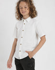 Camisa manga corta niño classic blanco - Froens