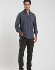 Label - Camisa manga larga Lisboa azul
