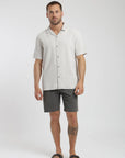 Camisa manga corta manly beige Froens