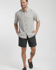 Camisa manga corta puelche beige Froens