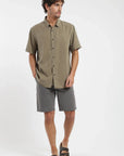 Camisa manga corta Puelche olivo Froens