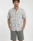 Camisa manga corta Selva gris - Viscosa Froens