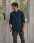 Camisa manga larga street azul