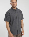 Camisa manga corta texture grafito Froens