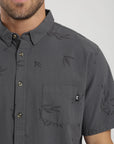 Camisa manga corta texture grafito Froens