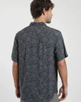 Camisa manga corta Tropical azul Froens
