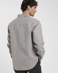 Camisa manga larga Waffle gris