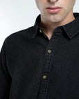 Camisa manga larga Denim negro - Algodón orgánico - Frøens