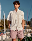 Camisa manga corta Classic blanco - Lino y algodón orgánico - Frøens