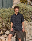 Camisa manga corta Martín Pescador negro - Frøens