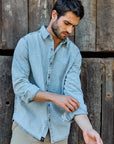 Camisa manga larga Denim celeste - Algodón orgánico - Frøens
