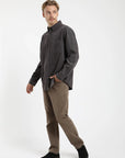 Camisa manga larga Corduroy grafito - Algodón orgánico