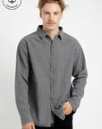 Camisa manga larga Denim gris - Algodón orgánico - Frøens