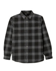Camisa manga larga Flannel check grafito - Frøens