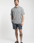 Camisa manga corta Flores celeste - Frøens
